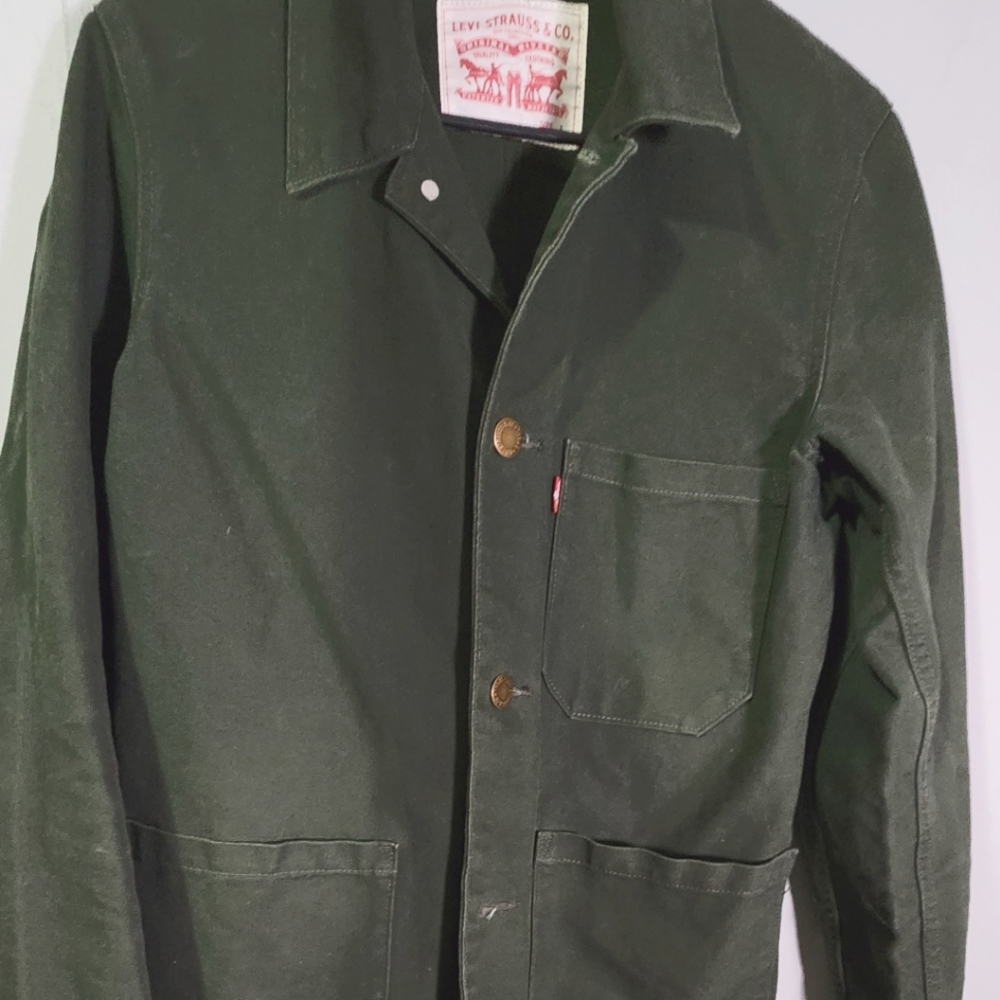 Levi's shop coat army green size small